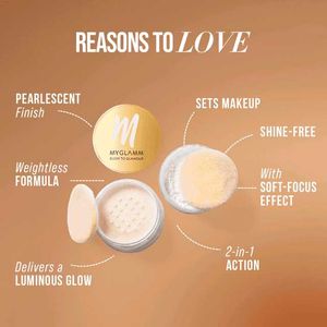 Myglamm 2in1 Shimmer And Fixing Powder