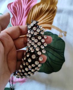 Oxidised Rhinestones Chokar/ Necklace