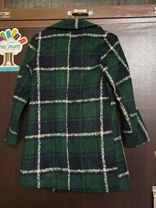 Plaid Wool Coat