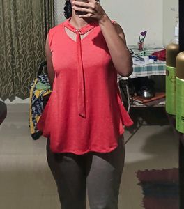 Pink Sleeveless Top