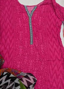 Pink Printed Salwar Suit