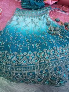 Heavy Stone Work Lahenga