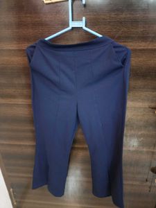 Navy Blue Trousers, Formal with Flare