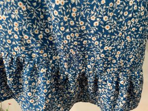 One Shoulder Floral Print Mini Dress
