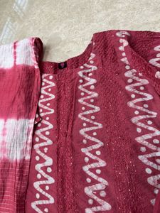 Pink suit Set With dupatta