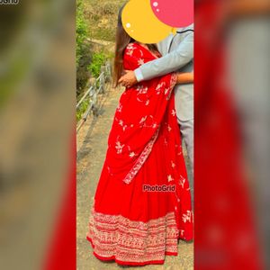 Red Lehenga  And Dupatta A Steal Deal For  Da