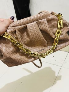 Woven Chain Shoulder Bag