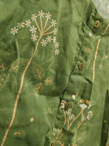 Green Floral Print Kurti