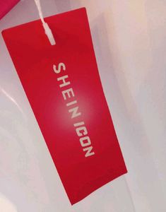 Shein Icon One Shoulder Rose Crop Top