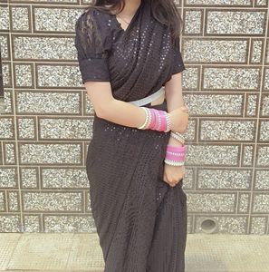 Elegant Black Saree