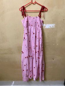 Cherry Print Maxi Dress