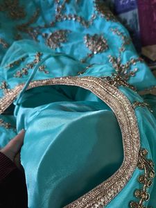 Cyan Ethnic Festive Lehenga