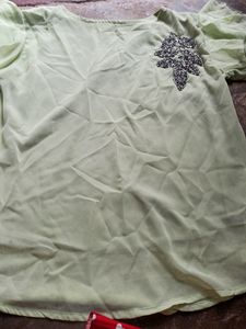 Amazing Sleaves Geen Color top