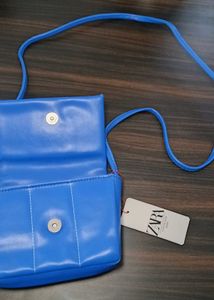 Zara Blue Crossbody Bag