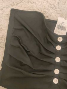 Black Button-Down Top