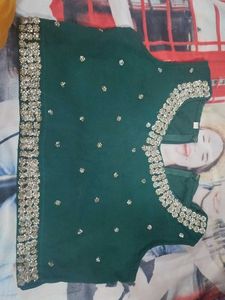 Green Embellished Lehenga Choli