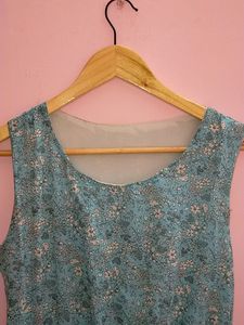 Blue Floral Maxi Dress For Women