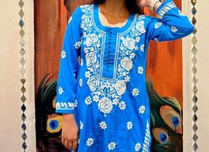 Lucknowi chikankari kurti kurta