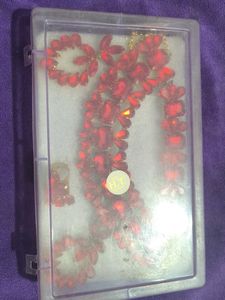 Red Jewelry Set