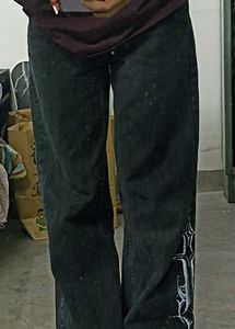 Black Jeans w/ Cross Design