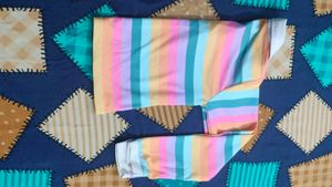 Striped Long Sleeve Crop Top