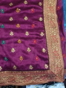 Elegant Embroidered Saree