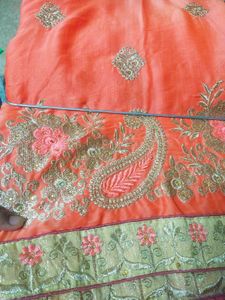 Beautiful Saree With Dora Work