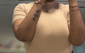 Nude Formal Top