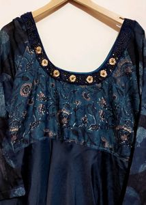 Blue Long Dress Or Tunics For 42 Bust