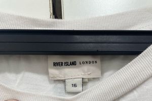 ✨ Brand New Vibe: River Island White Couture Tee!