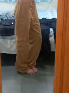Dark Beige Urbanic Cargo Jeans