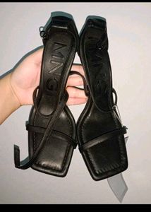 Charcoal Shimmery Pumps And Mango Stilletos