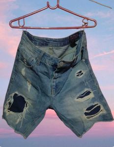 Summer Torn  Jeans Shorts