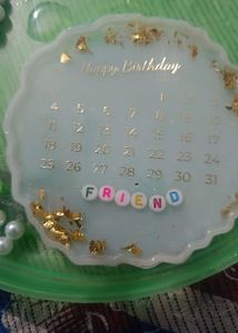 Custom Birthday Calendar Resin Art