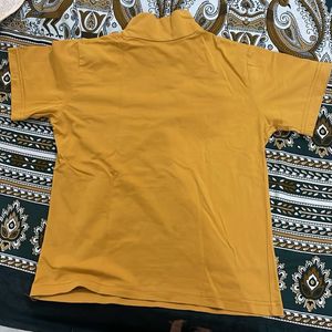 Mustard Turtleneck Top