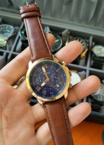 Fossil Brown Leather Band Watch