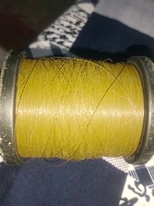 Vintage Mustard Color Thread Spool