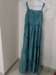 Elegant Teal Ethnic Dress with dupatta