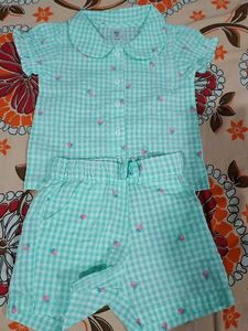 Baby Gingham Strawberry Set