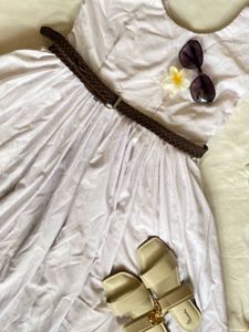 White Sundress with Belt