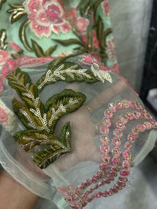Mint Green Embroidered Kurti