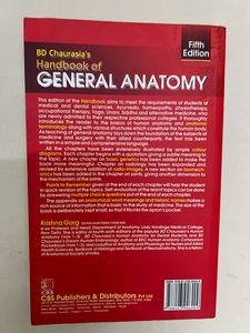 BD Chaurasia General Anatomy