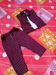 Elegant Maroon Suit For Kids