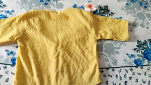 Yellow Button-Down Top