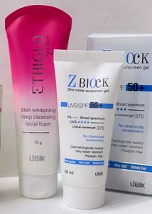 UBIK Ethiglo & Z Block Skincare Duo