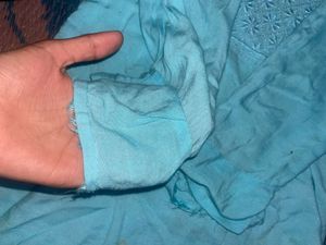Teal Flowy Kurti