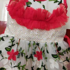 Girls Red Frock