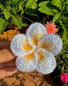 Crochet Flower Hair Clip