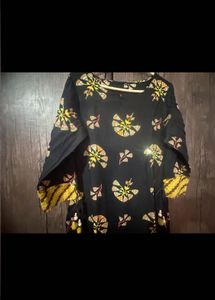 Elegant Printed Kurta with sharara