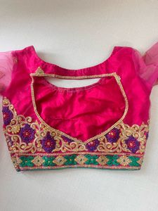Pink Embroidered Lehenga Choli